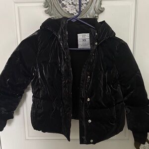 GAP Kids Shiny Black Puffer Jacket